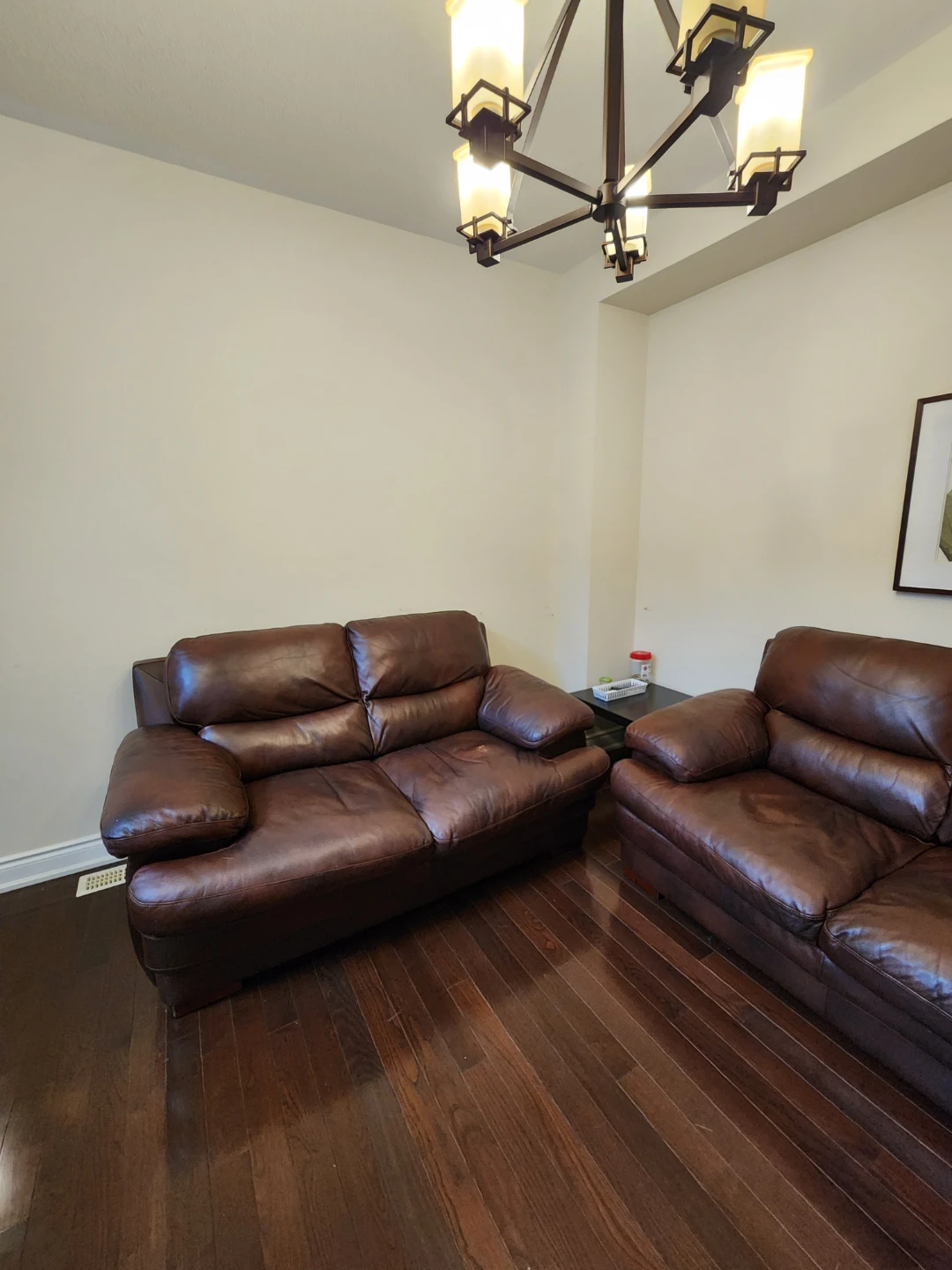 Top Grain Brown Leather Sofa Set (3-seater and 2-seater) - photo 3