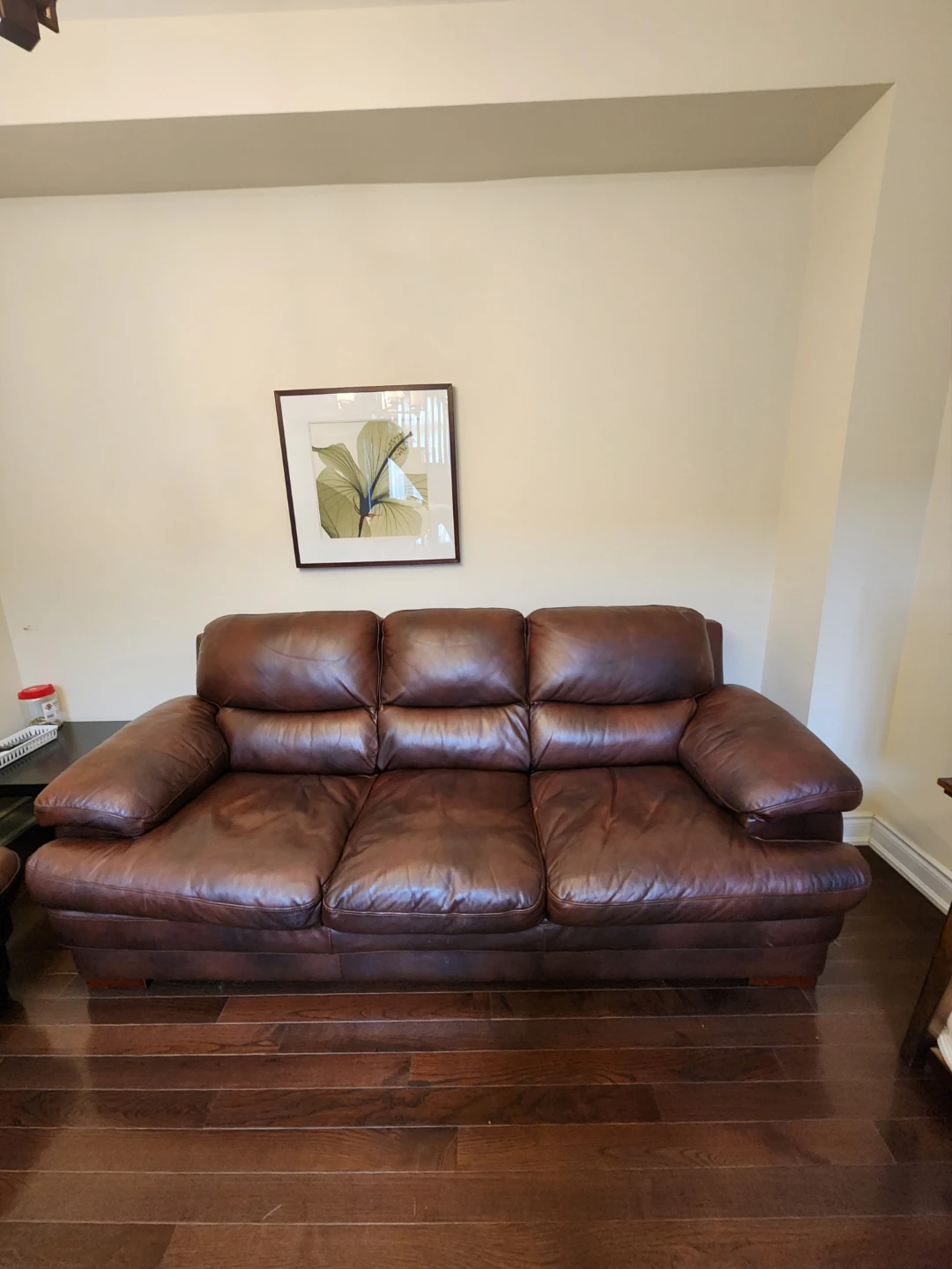 Top Grain Brown Leather Sofa Set (3-seater and 2-seater) - photo 4