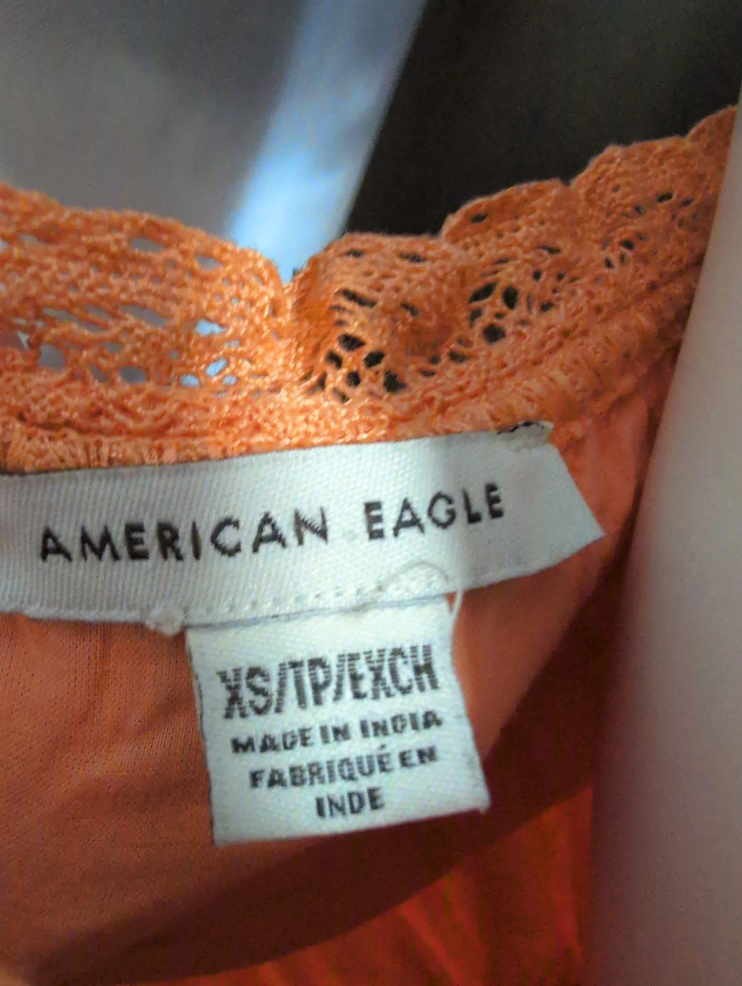 American Eagle Orange Off-the-Shoulder Crop Top - XS - photo 4
