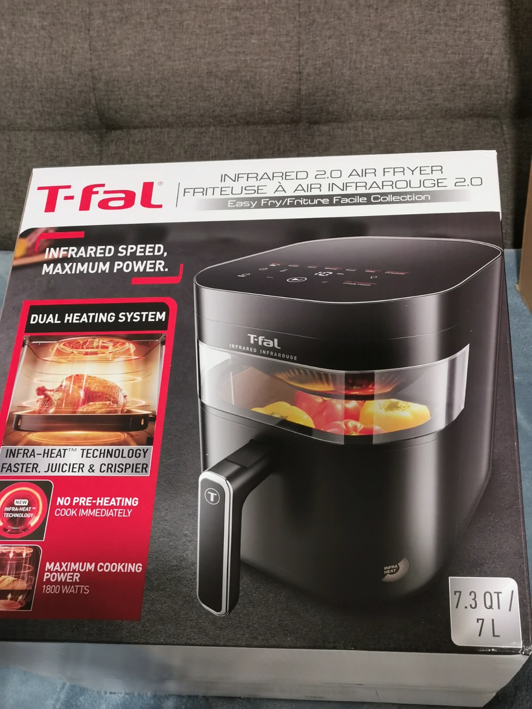 T-fal Infrared 2.0 Air Fryer 7.3 QT