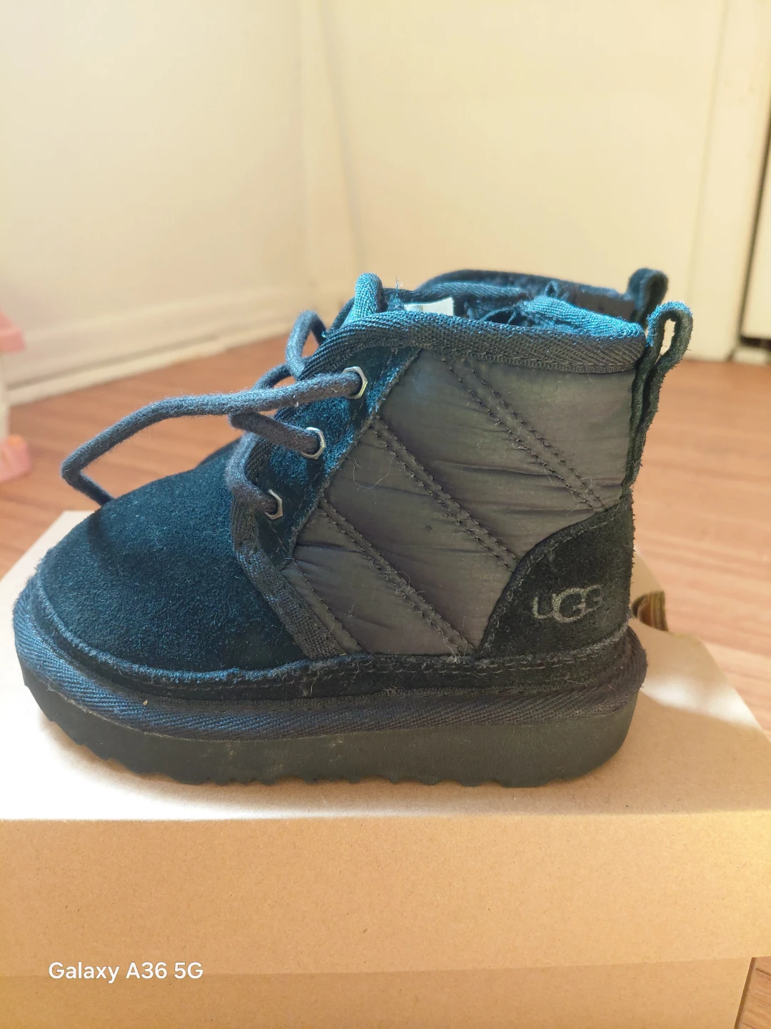 Black UGG Baby Boots Size 7 - photo 3