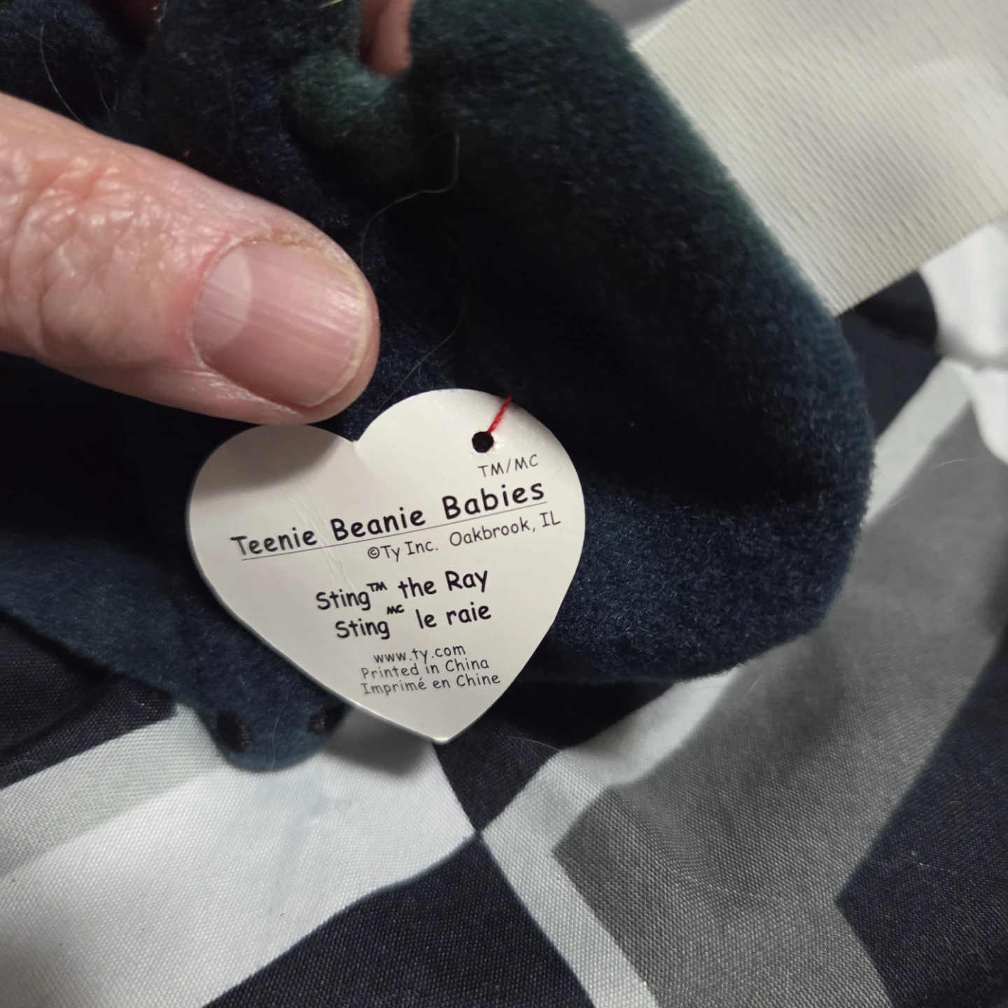 Ty Teenie Beanie Babies Sting the Ray Plush - photo 2