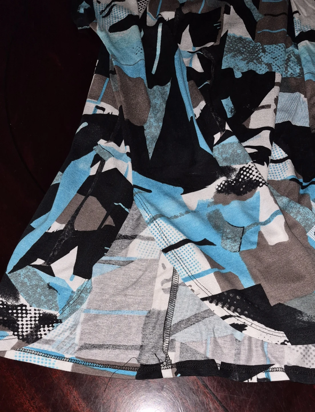 Victoria Collection Women's Top - Aqua/Black/Grey - Size XXL - photo 3