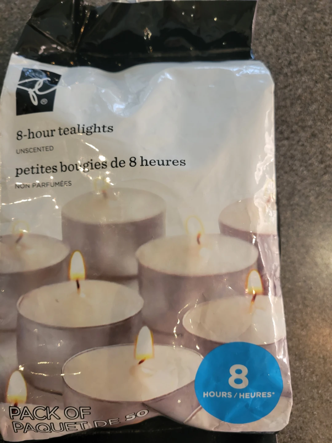 8 hr tealights - 50 count