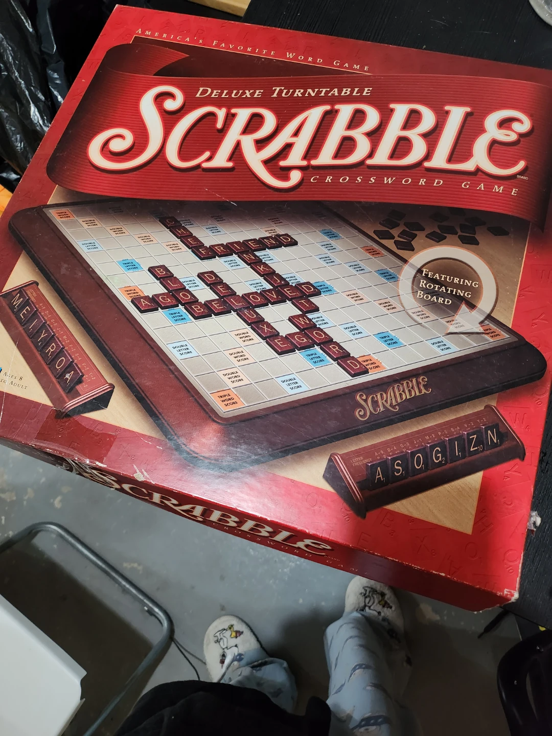 Scrabble Deluxe Turntable Edition Board Game
