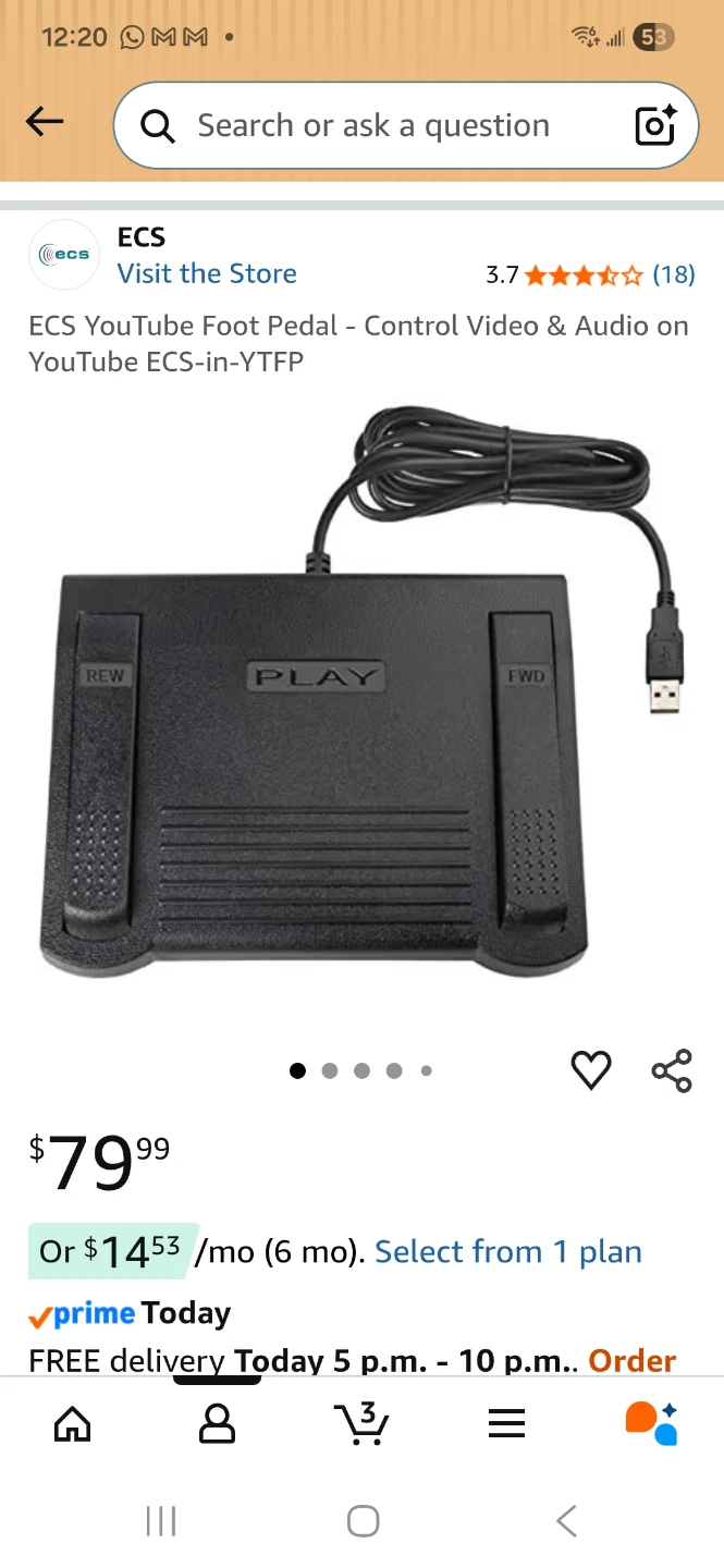ECS YouTube Foot Pedal