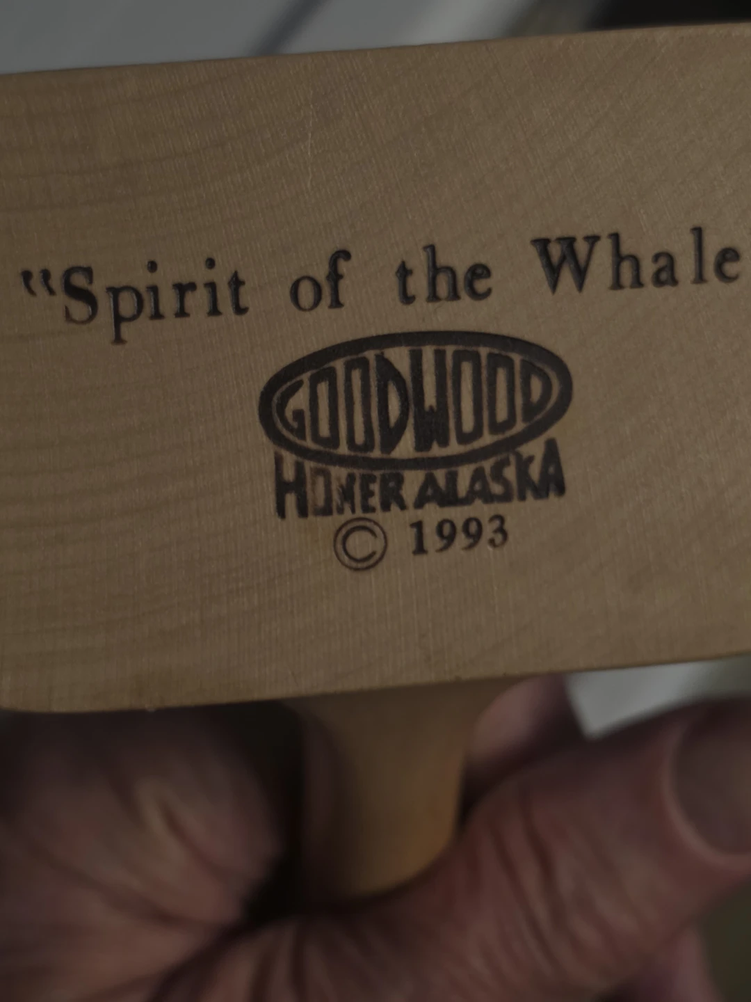 Vintage Alaska whale wine bottle stand - photo 2