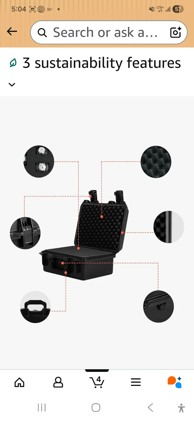 MEIJIA Protective Hard Case with Foam Insert