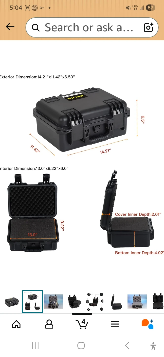 MEIJIA Protective Hard Case with Foam Insert - photo 4