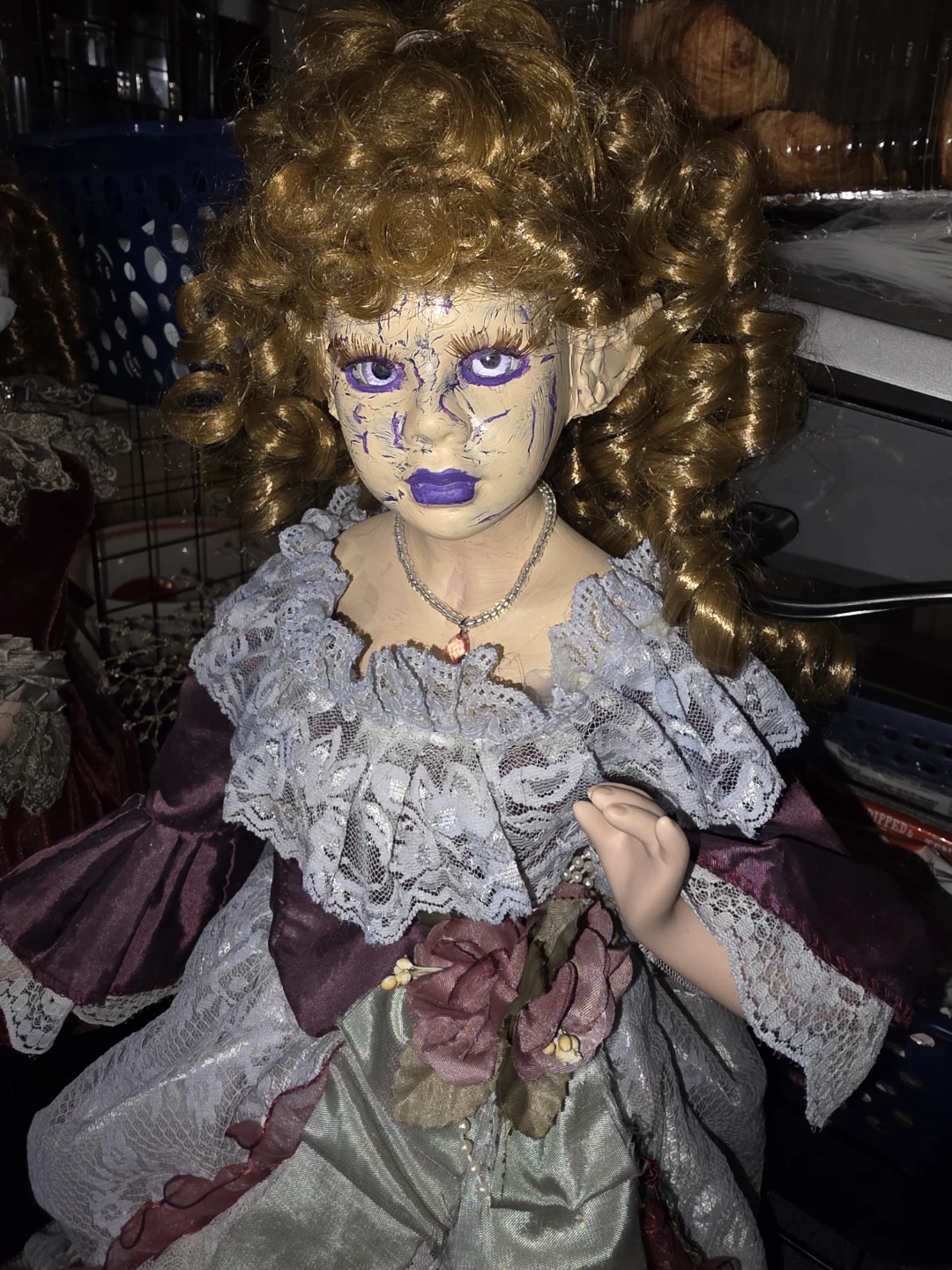 Handmade Victorian Elf  Style Porcelain Doll - photo 2