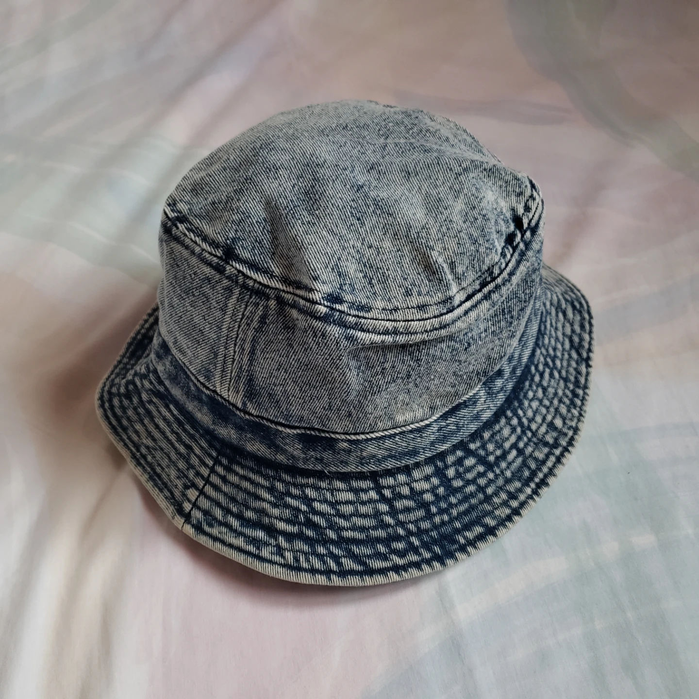 Kids Acid Wash Denim Bucket Hat