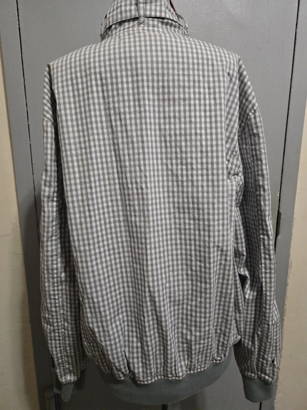 Basic Code Men's Gingham Bomber Jacket Size L - photo 5