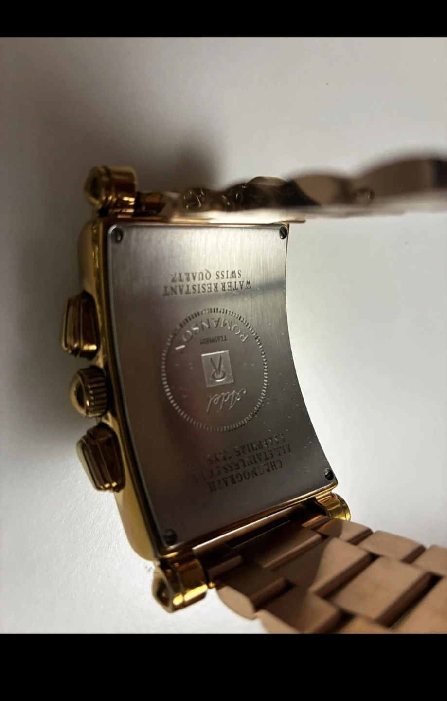 Romanson Chronograph Gold Tone Watch - photo 3