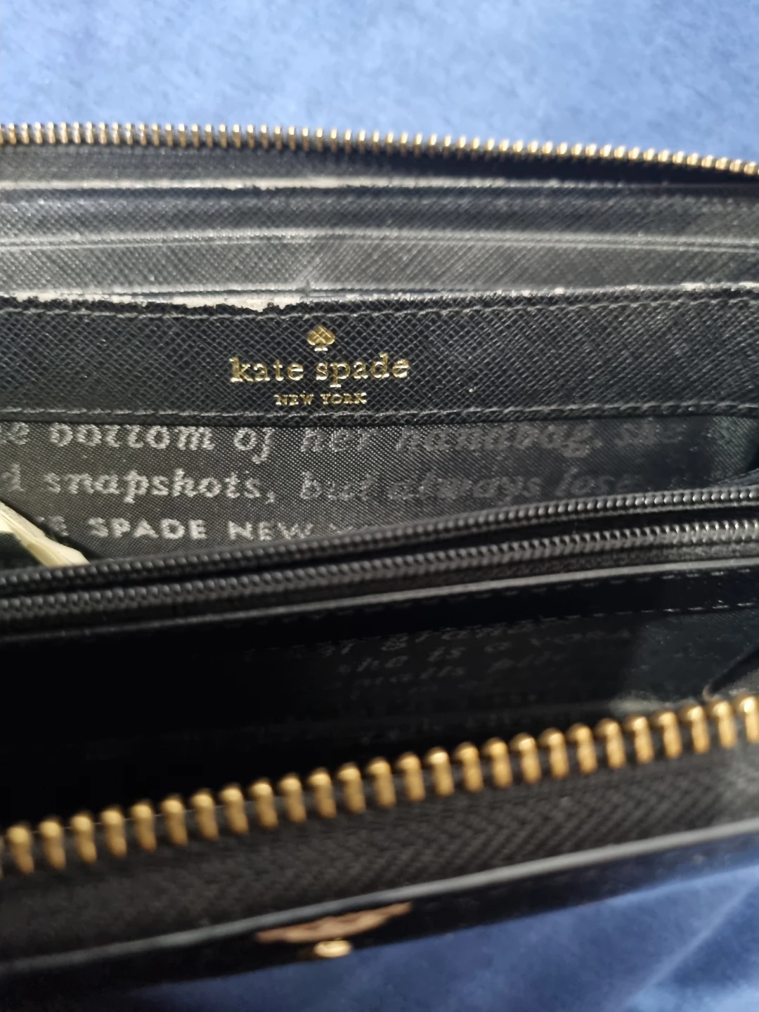 Kate Spade Black Polka Dot Zip Around Wallet - photo 2