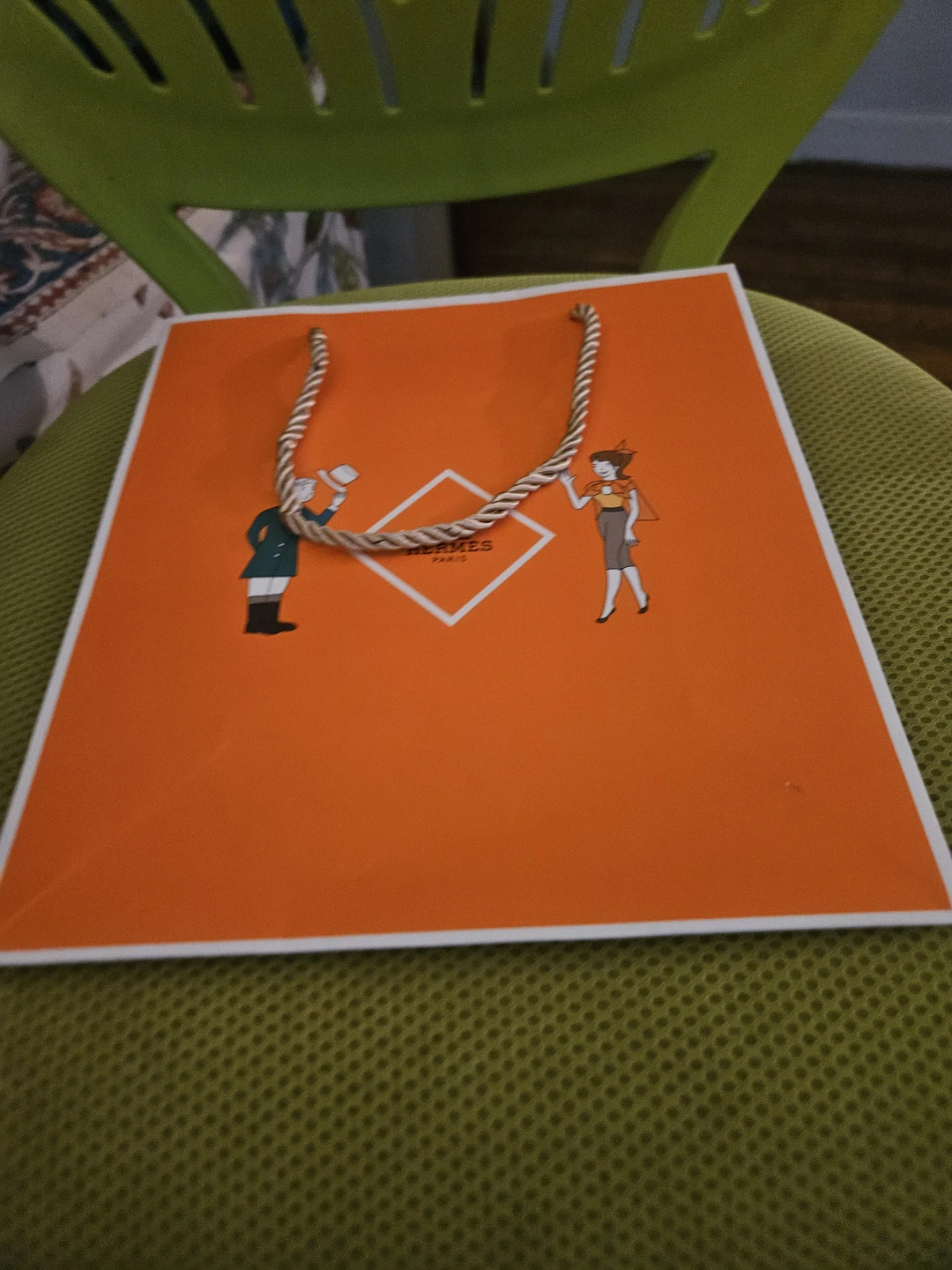 Hermes Paris Orange Gift Bag and Box - photo 3