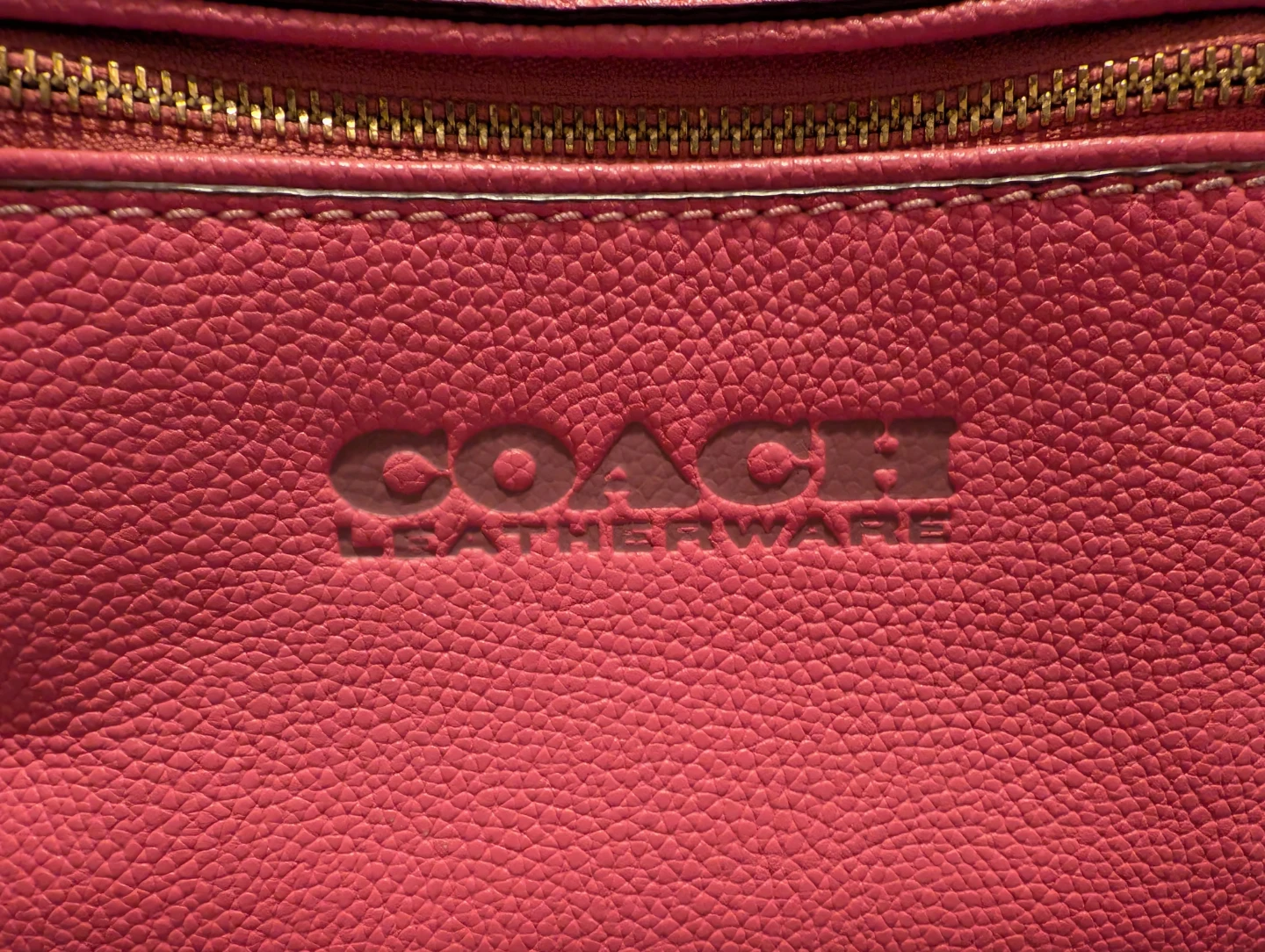 Authentic Coach Backpack Purse in Raspberry - photo 3