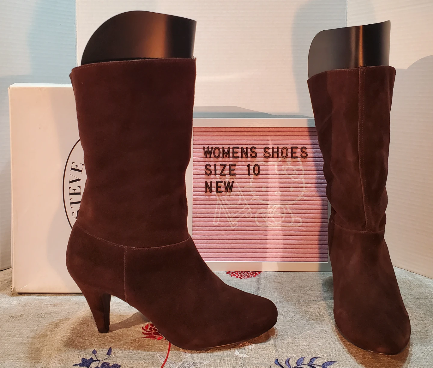 Steve Madden Women's Brown Suede Boots Size 10