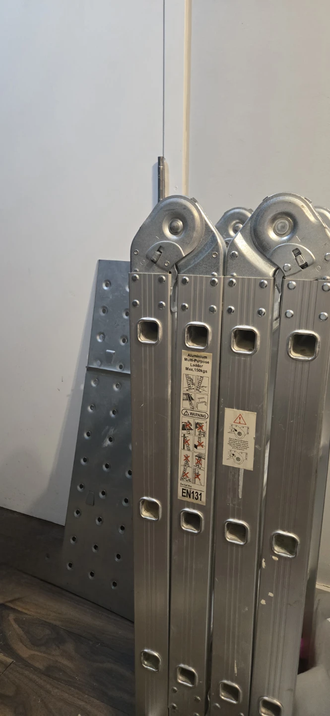 Aluminum Multi-Purpose Ladder with Work Platform - photo 2