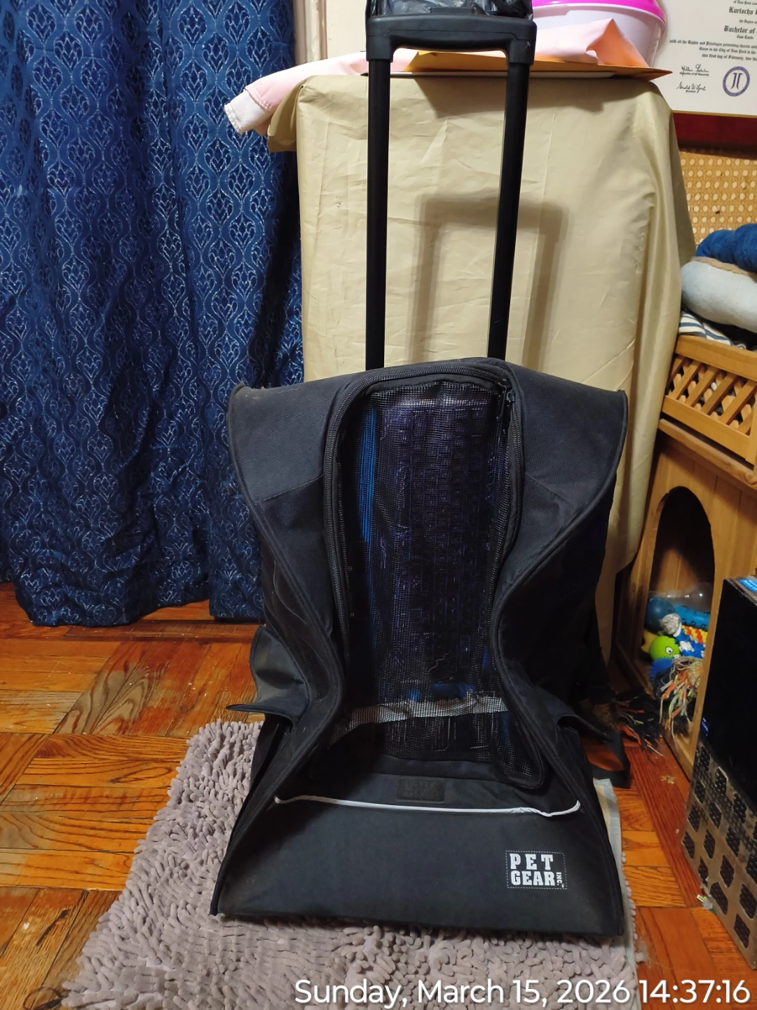 Pet Carrier With Wheels & Pull Handle - photo 2