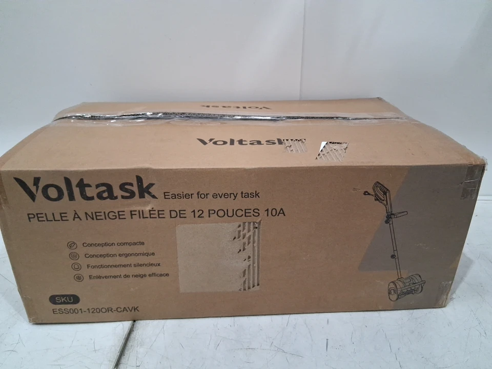 VOLTASK 10 Amp Electric Snow Blower, 12'' Corded- Snow Shovel - photo 2