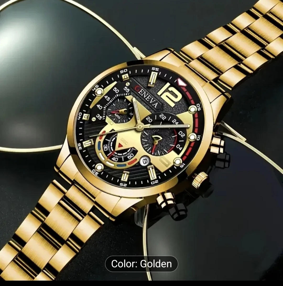 Geneva Gold Analog Watch with Bracelet - photo 2