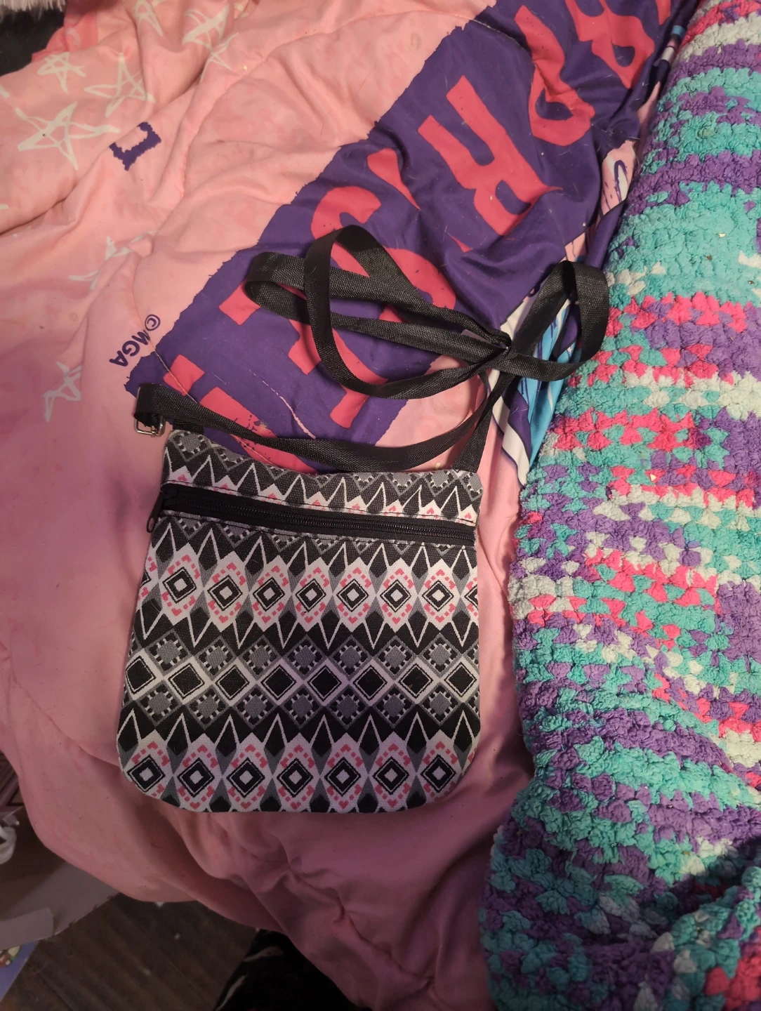 Small Geometric Pattern Crossbody Bag