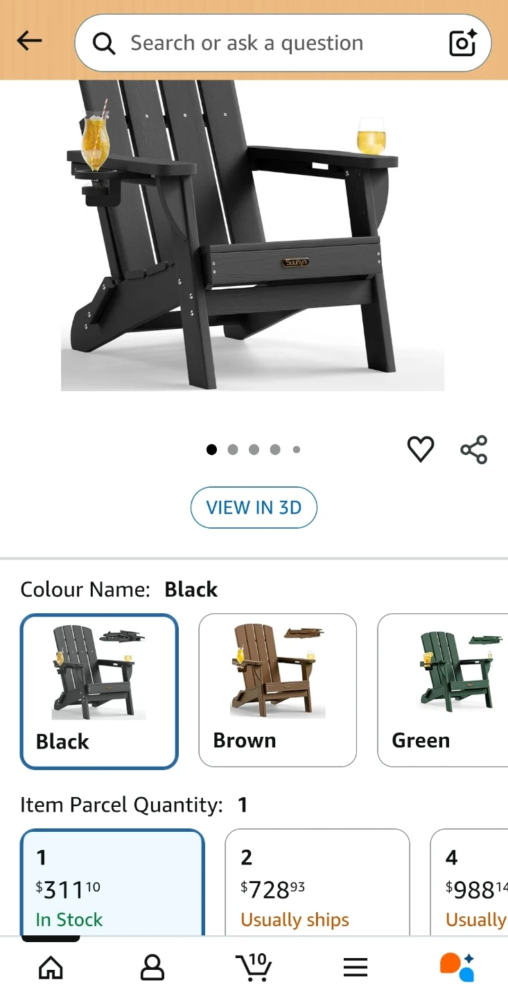 Dark Grey Adirondack Chair - Suvyn - photo 5