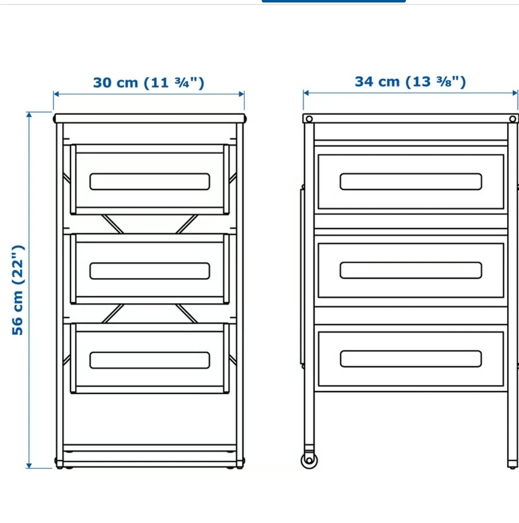 🤎IKEA Lennart with 3 Drawers - photo 3