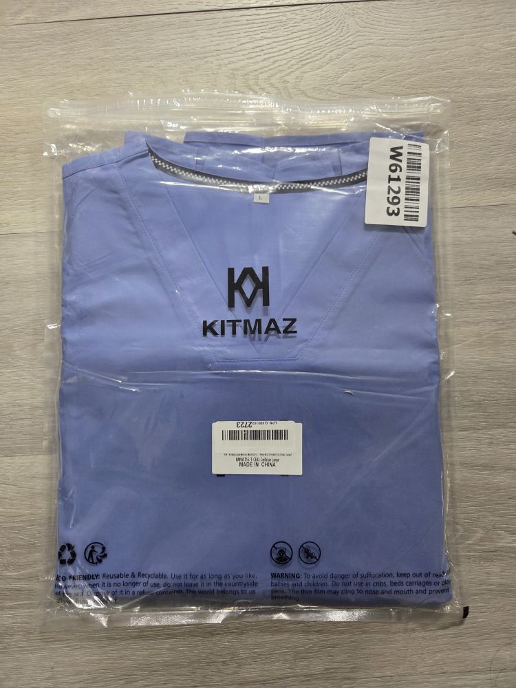 Kitmaz Scrubs Top - Light Blue - Size L