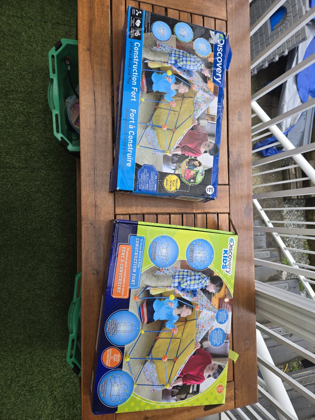 2 construction fort stem toys building set