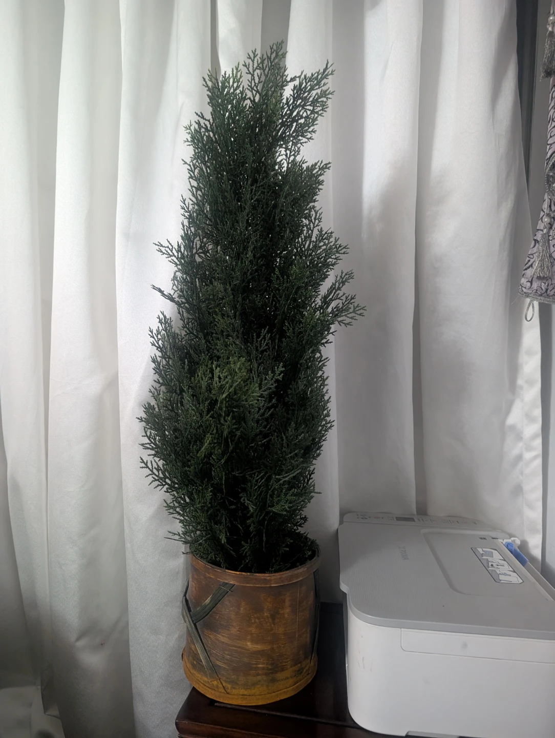 Artificial Cedar Tree in Decorative Pot - photo 2