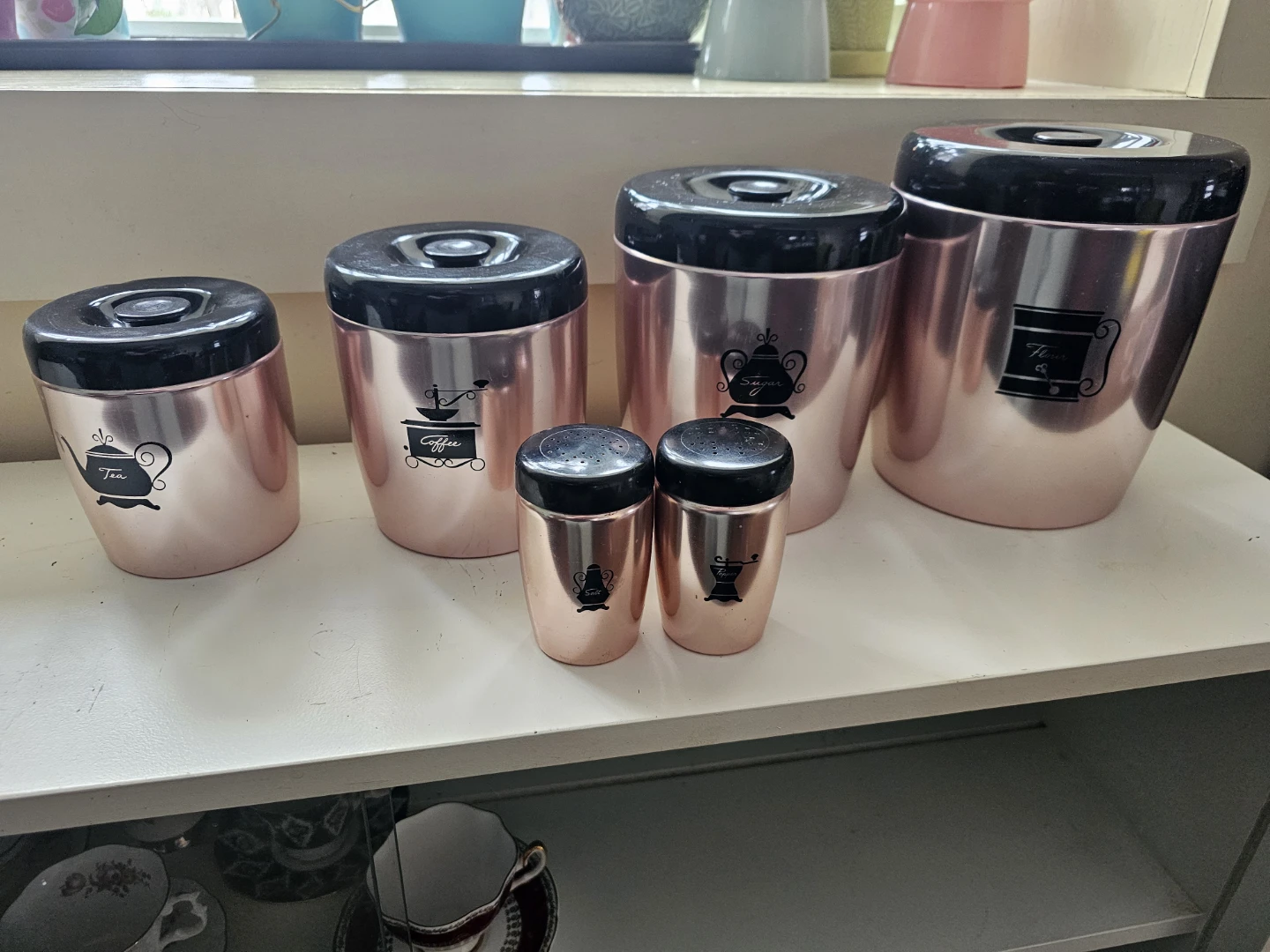 West Bend Copper Tone Canister Set