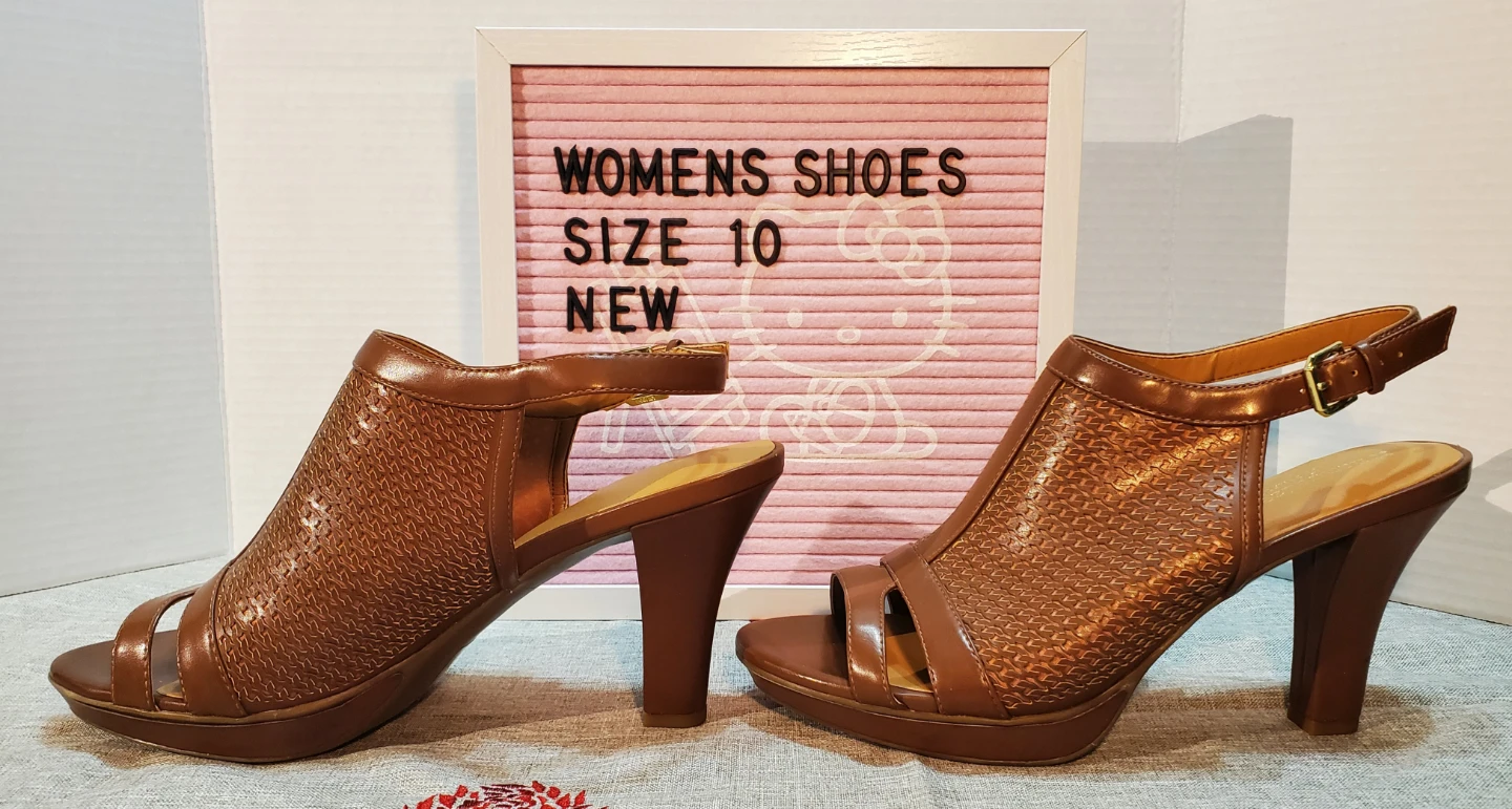 Naturalizer Women's Brown Heeled Sandals Size 10 - photo 3