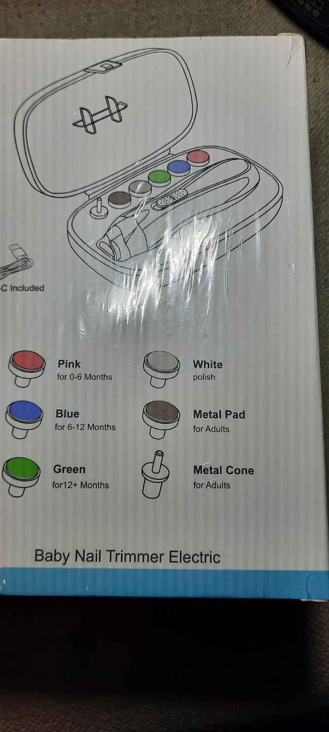 Sealed ODIFORGOO Electric Baby Nail Trimmer Kit 🥕 - photo 4
