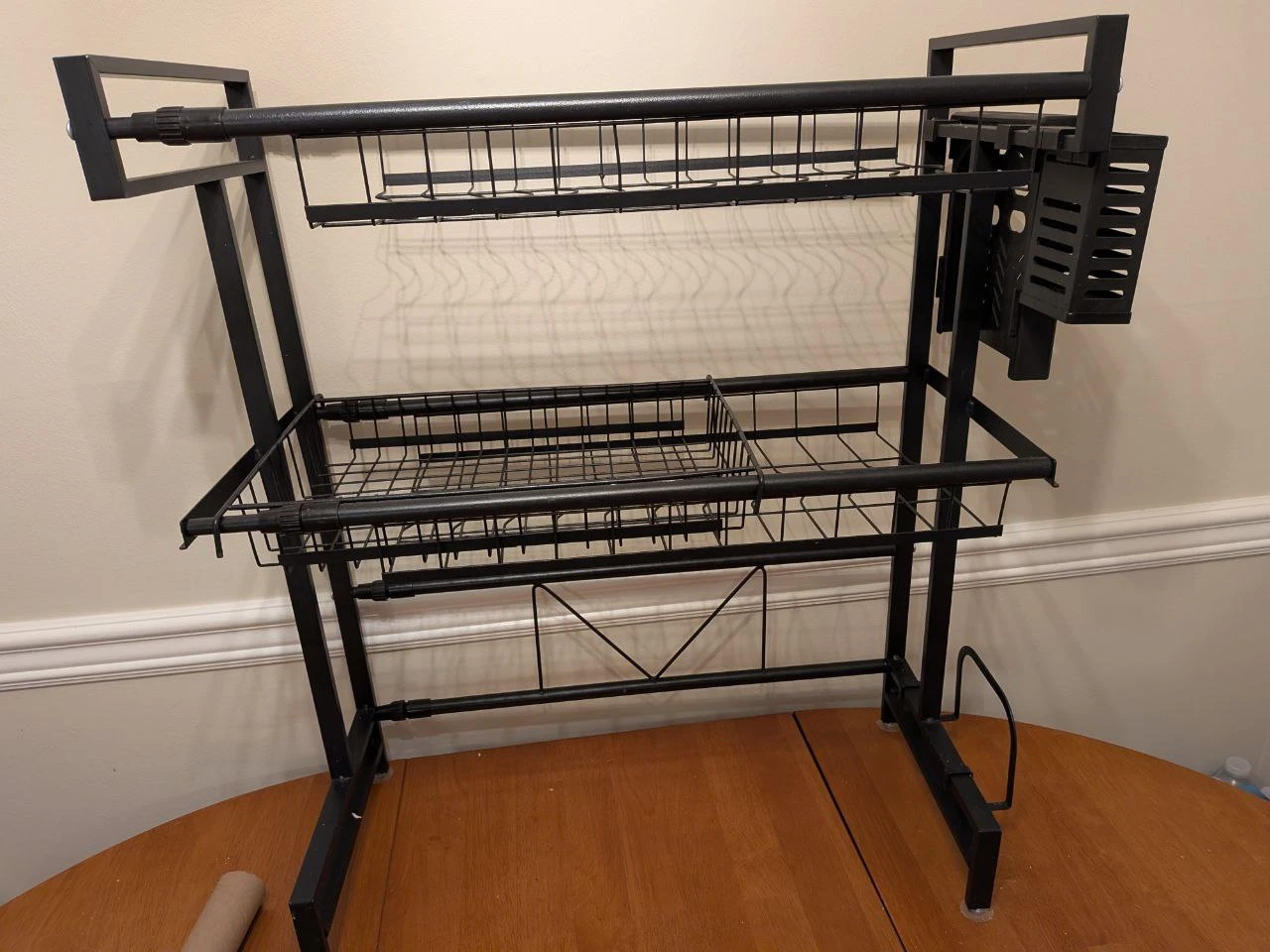 Black Metal Over-the-Sink Dish Drying Rack