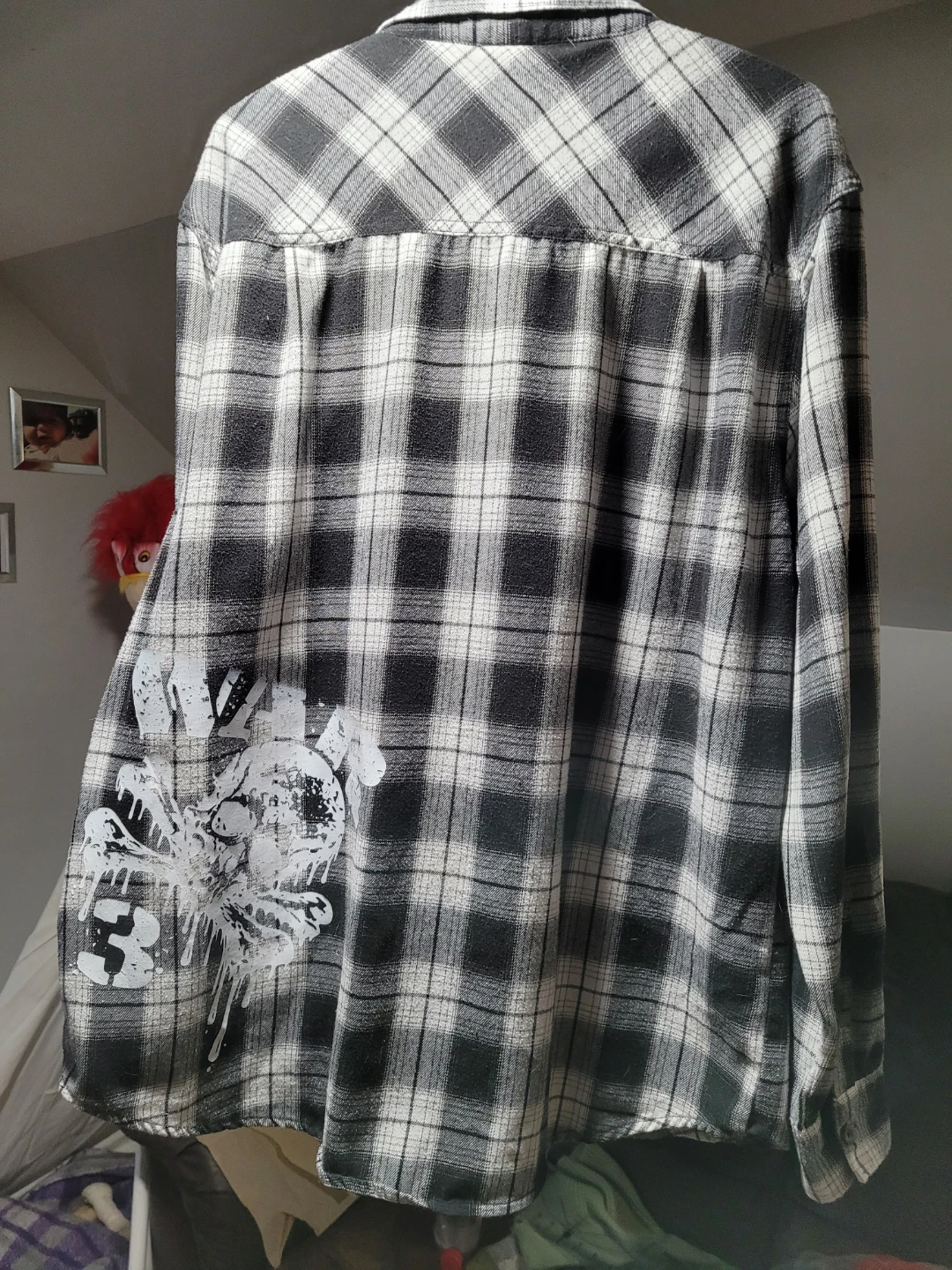 Flannel Shirt with ToxicKind Graphic Prints - photo 3