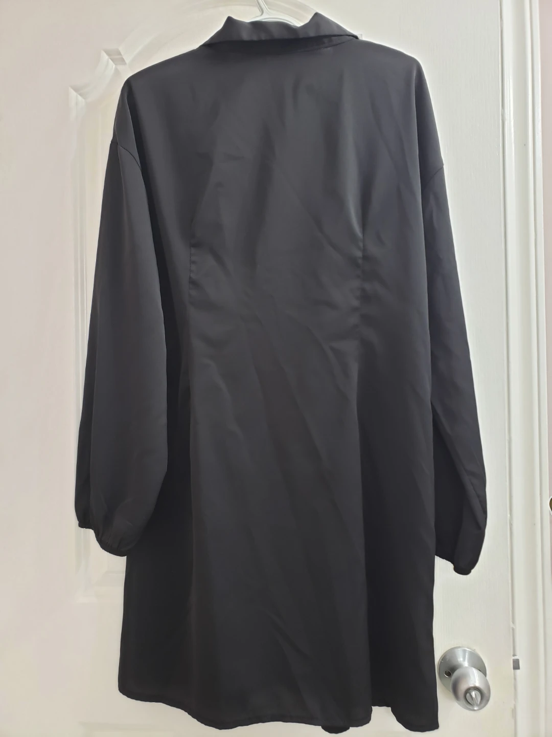 SHEIN Black Button-Up Shirt Dress - XL - photo 2