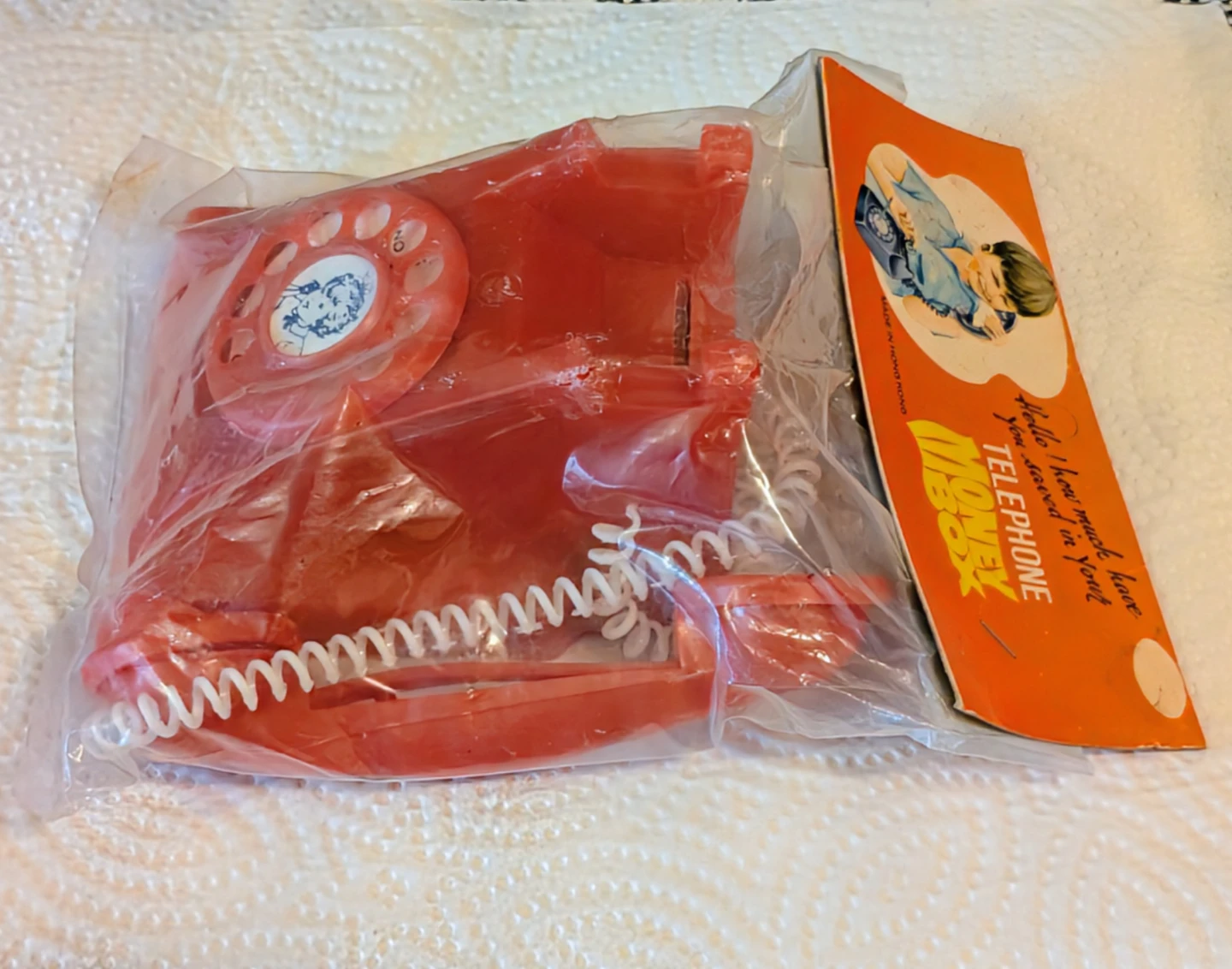 Vintage Red Telephone Money Box - photo 2