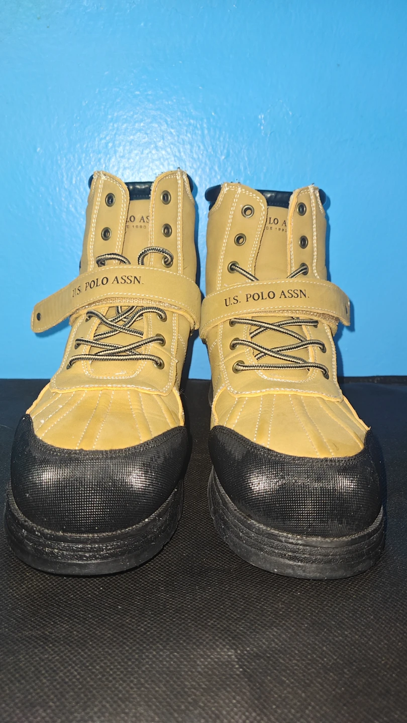 U.S. Polo Assn. Yellow and Black Boots (cash only)