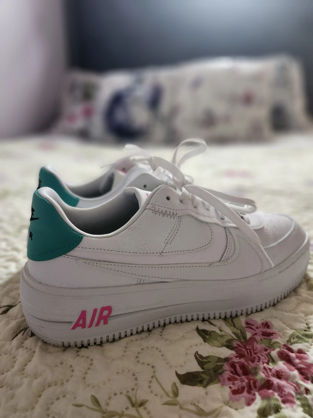 Nike Air Force 1 Sneakers - White/Teal - photo 3