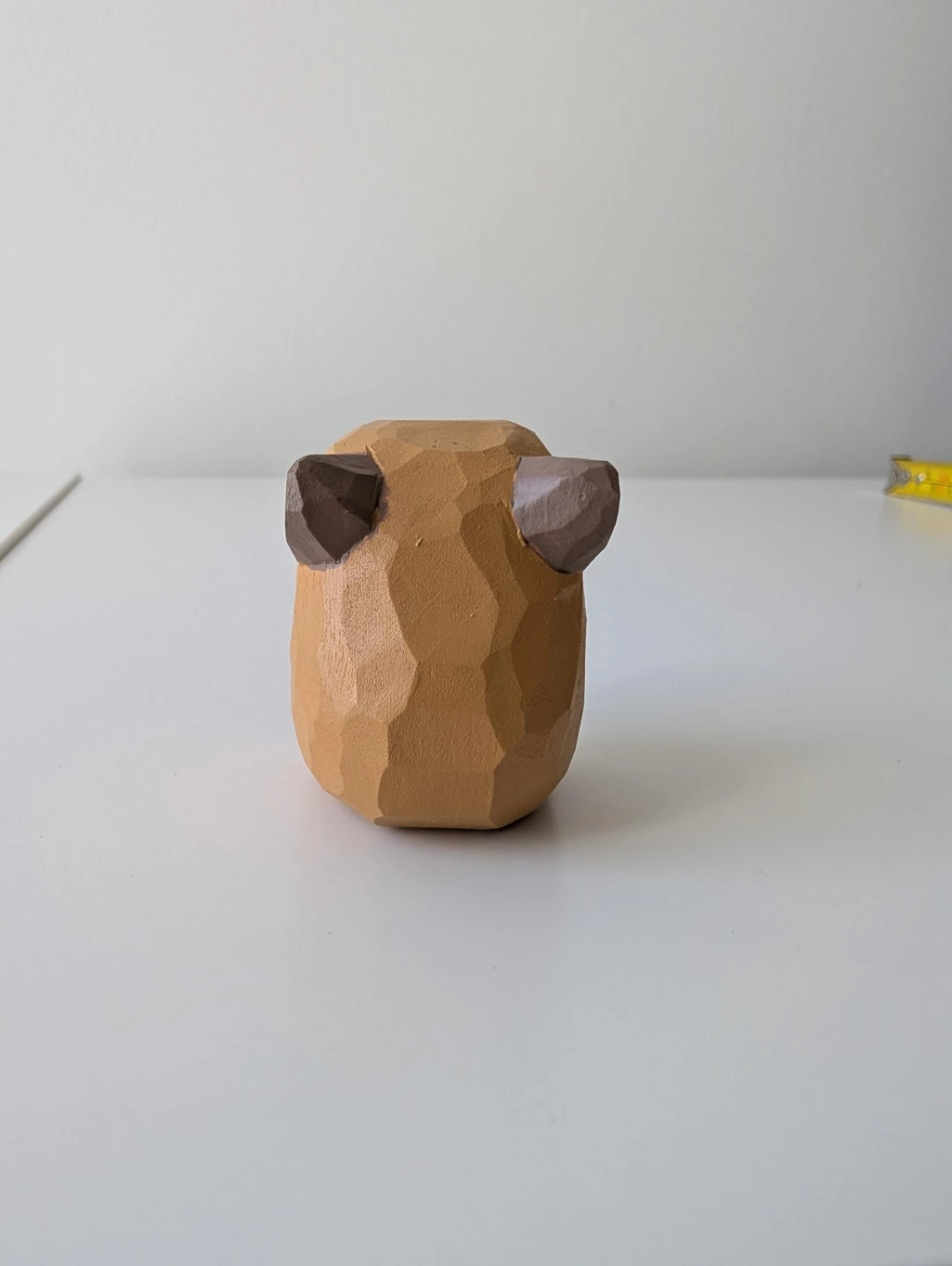 Hand-carved wooden capybara figurine - photo 3