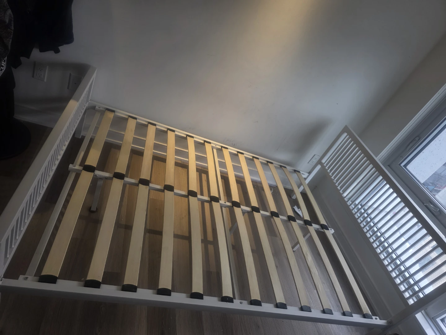 White Metal Bed Frame - photo 5