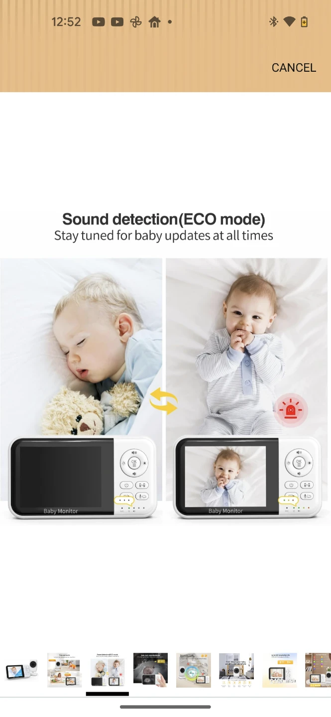 Babystar 3.2" HD Video Baby Monitor with Night Vision - photo 3