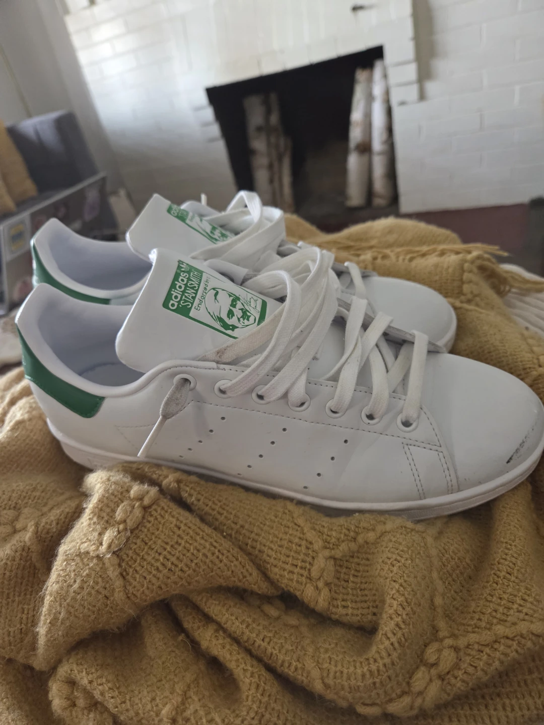 Adidas Stan Smith White Green Sneakers