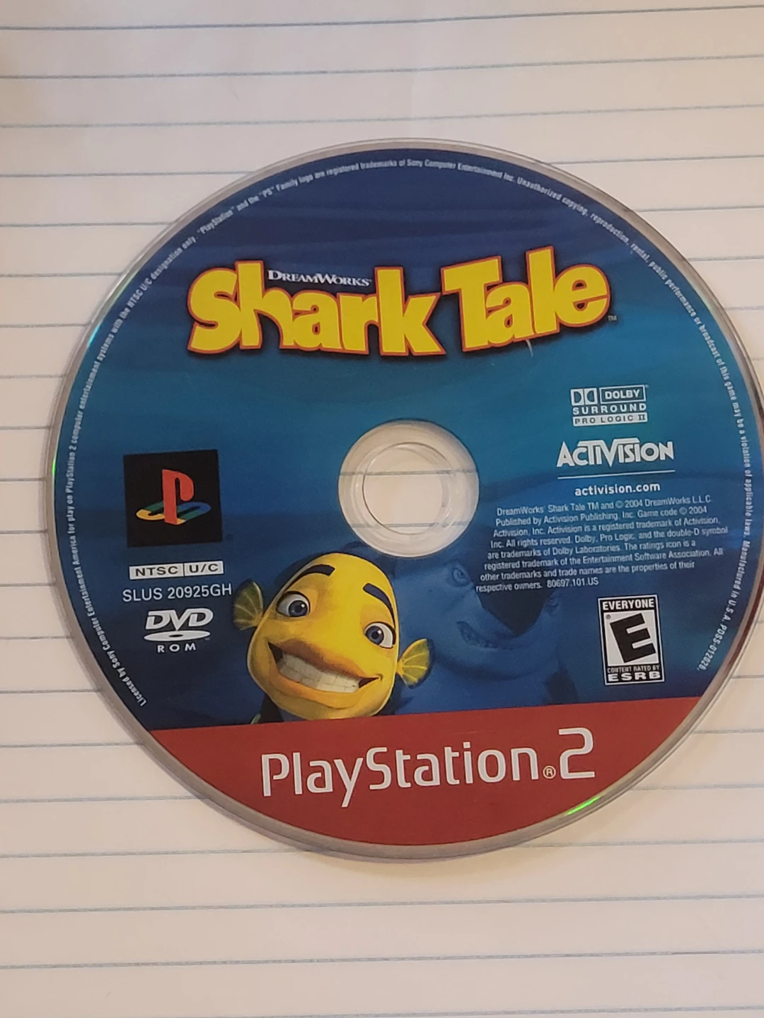 PlayStation 2 "Shark Tale" Video Game