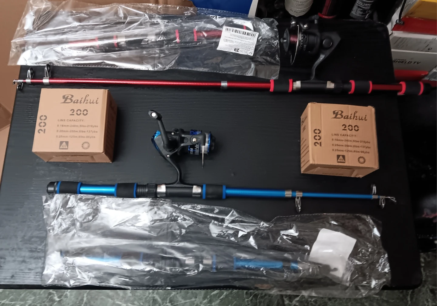 Bahui Extended Fishing Rod W/Reel (EACH)