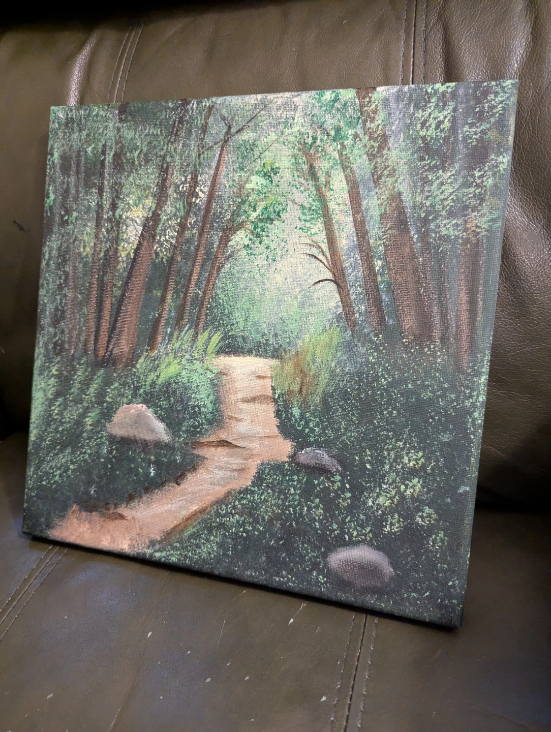 Forest Path Landscape Painting - photo 3