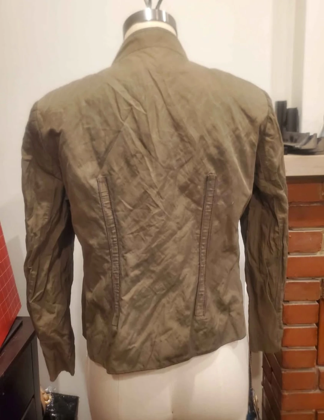 ONE Size 10 Khaki Button-Up Jacket - photo 2
