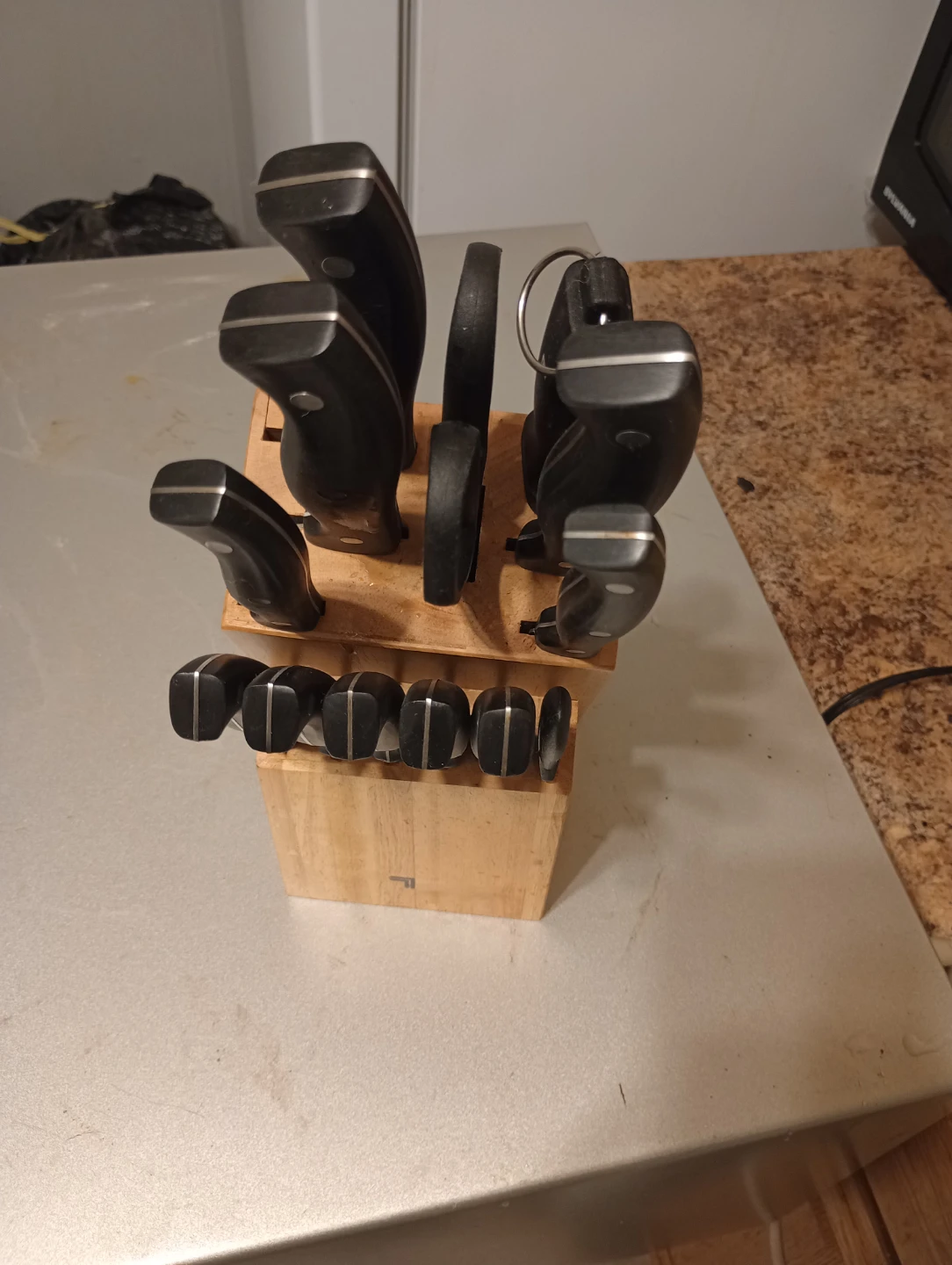 Knife Set with Wood Block