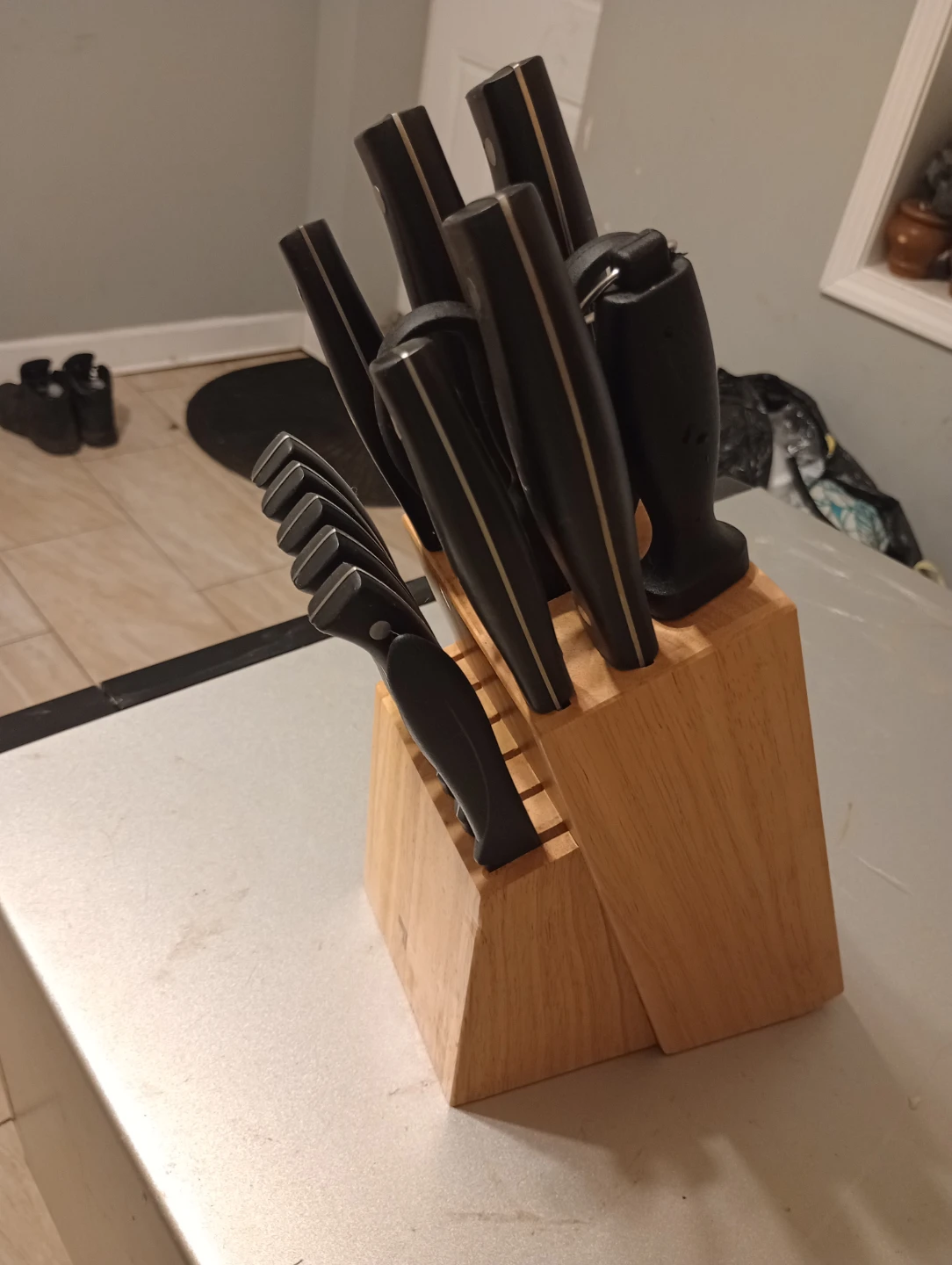 Knife Set with Wood Block - photo 2